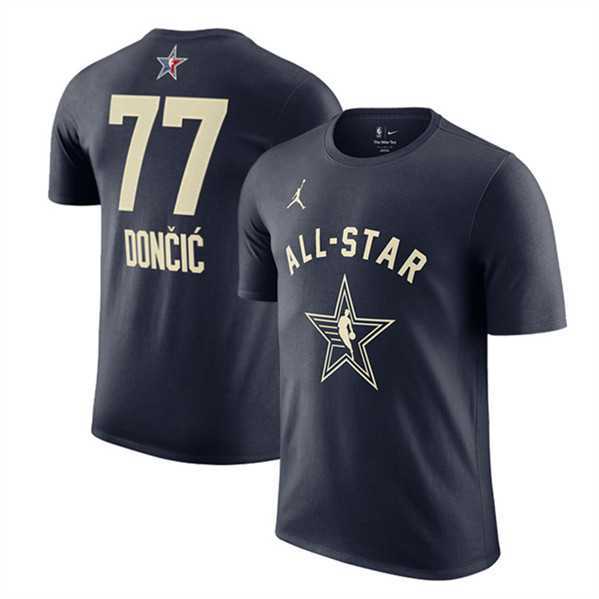 Men's 2024 All-Star #77 Luka Doncic Navy T-Shirt,We sell and wholesale Men's 2024 All-Star #77 Luka Doncic Navy T-Shirt on line form chian!